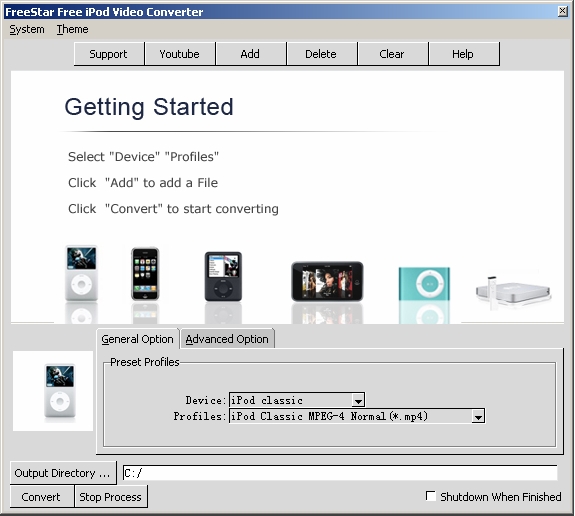 Free iPod Video Converter screenshot