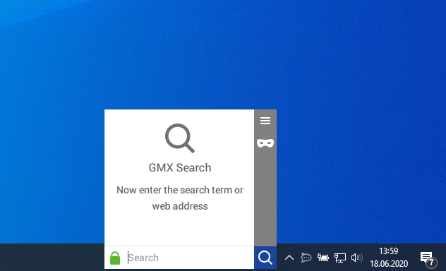 GMX Search for Windows screenshot