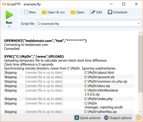 ScriptFTP screenshot