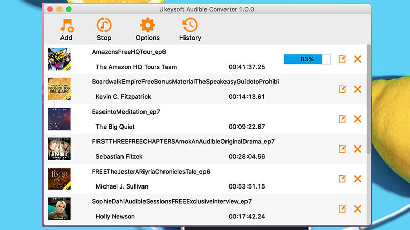 UkeySoft Audible Converter for Mac screenshot