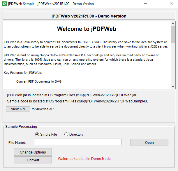 jPDFWeb for Linux screenshot