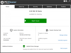PC Cleaner by SafeSoft screenshot