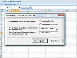 Join Combine and Merge Excel Columns screenshot