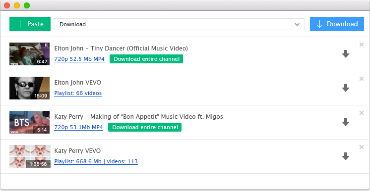 YouTube Download for Mac screenshot