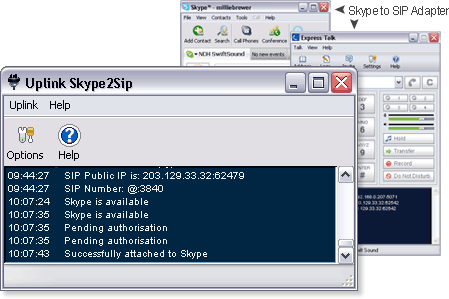 Uplink Skype2Sip Professional screenshot
