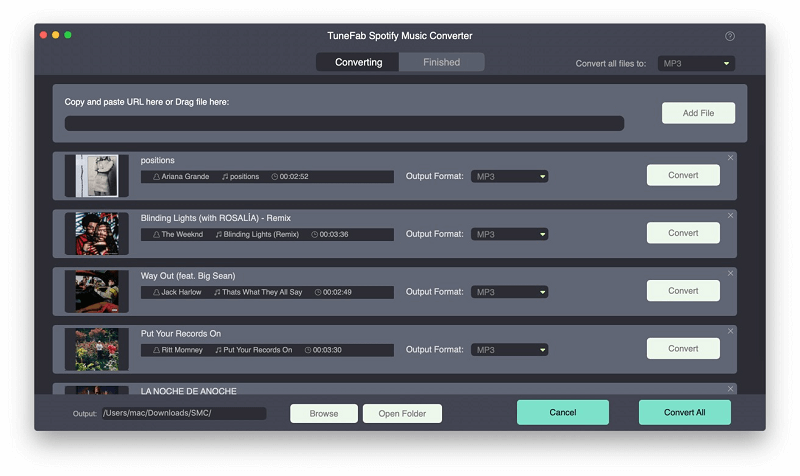 TuneFab Spotify Music Converter for Mac screenshot
