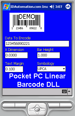 1D Barcode for .NET Compact Framework screenshot