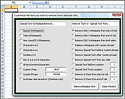 Delete Replace and Remove Excel Text screenshot