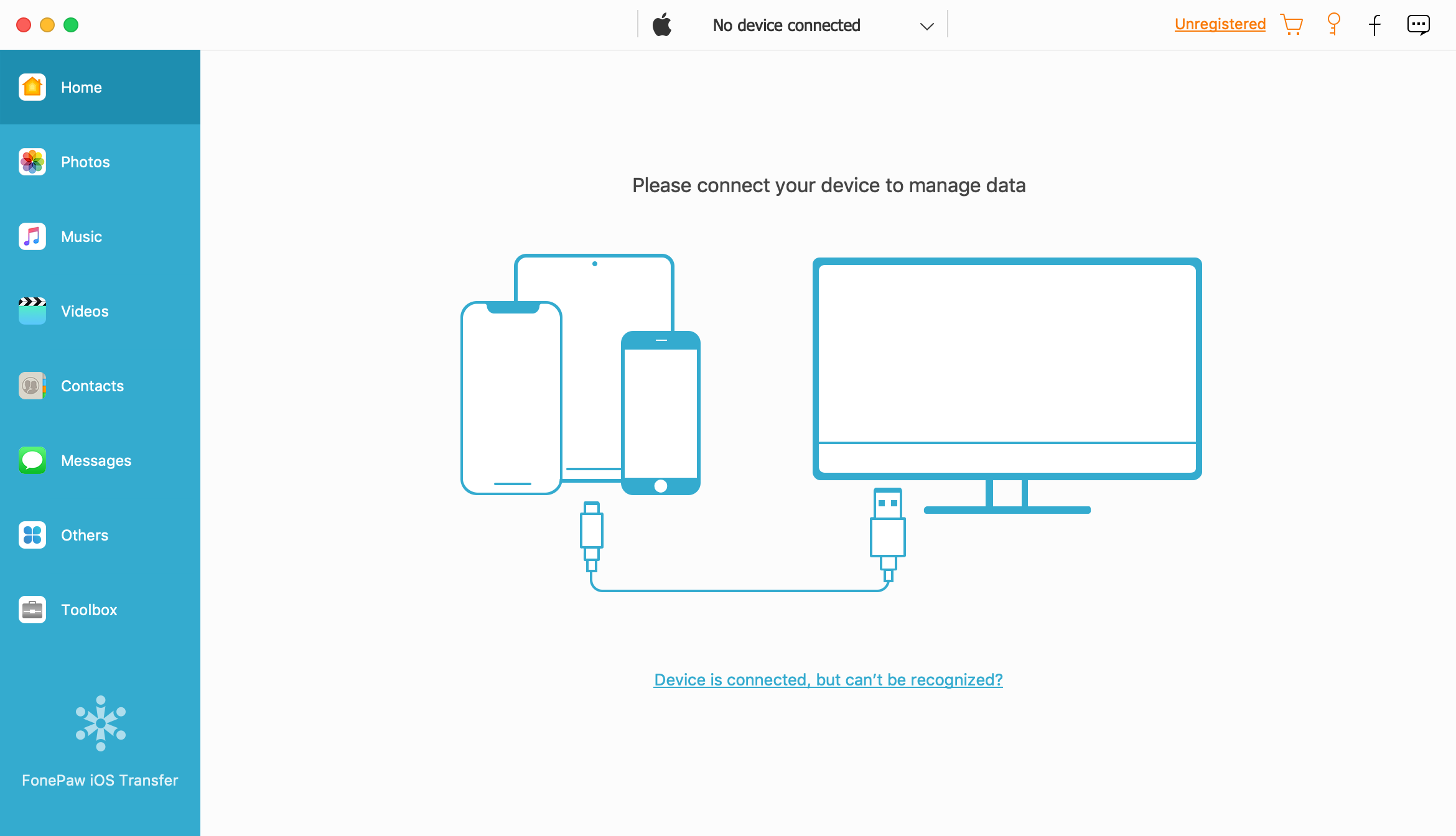 FonePaw iOS Transfer (Mac) screenshot