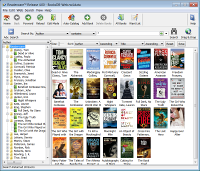 Readerware for Linux screenshot