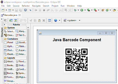 QR-Code Java Barcode screenshot