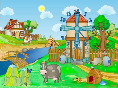 Farm Clock Screensaver screenshot
