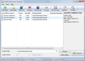 Doxillion Document Converter Free screenshot