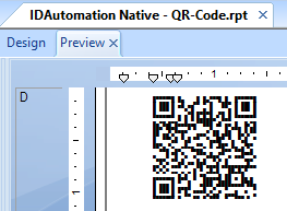 Crystal Reports QR Code Barcode screenshot