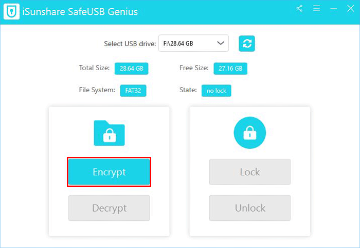 iSunshare SafeUSB Genius screenshot