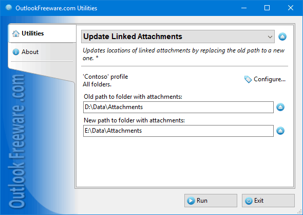 Update Linked Attachments screenshot