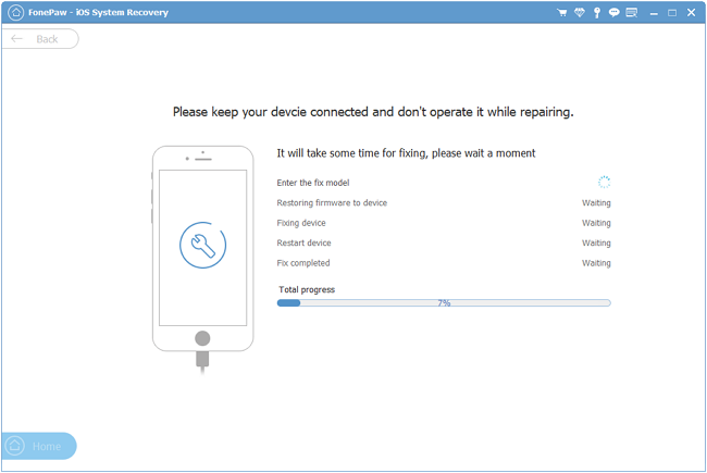 FonePaw iOS System Recovery screenshot