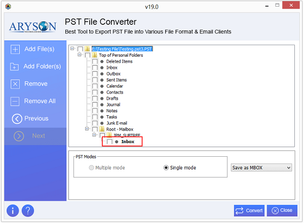 PST File Converter screenshot