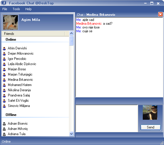 Chat DeskTop for Facebook screenshot