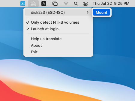 Hasleo NTFS for Mac screenshot
