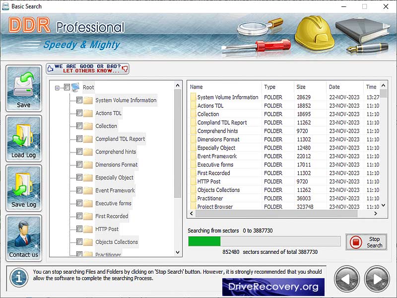 Professional Data Recovery Software screenshot