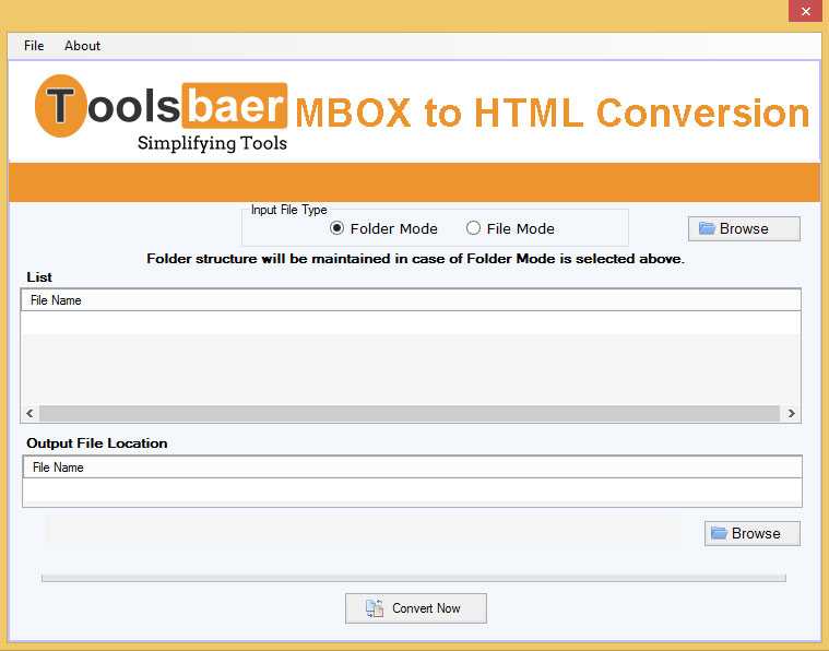 ToolsBaer MBOX to HTML Conversion screenshot
