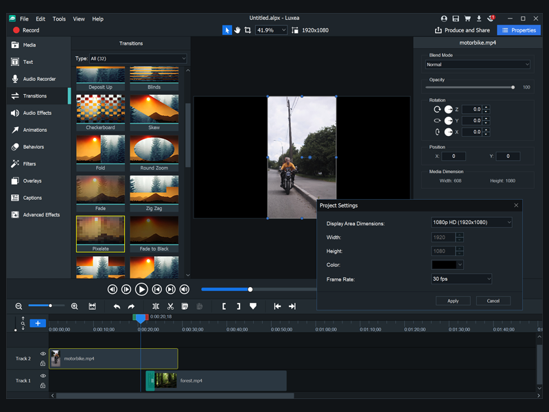 Luxea Video Editor screenshot