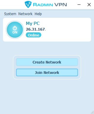 Radmin VPN screenshot