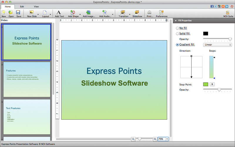 Express Points Presentation for Mac screenshot