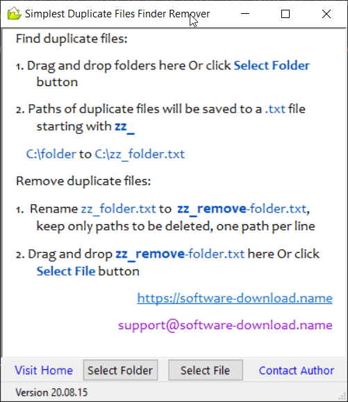 Simplest Duplicate Files Finder Remover screenshot