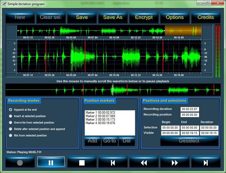 Audio Sound Recorder for .NET screenshot