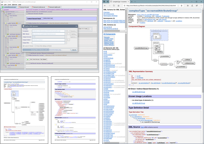 FlexDoc/XML XSDDoc screenshot