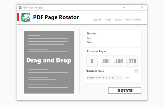 PDF Page Rotator screenshot