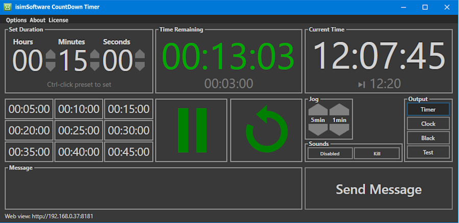 isimSoftware CountDown Timer screenshot