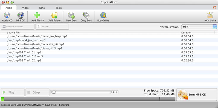 Express Burn Plus for Mac screenshot