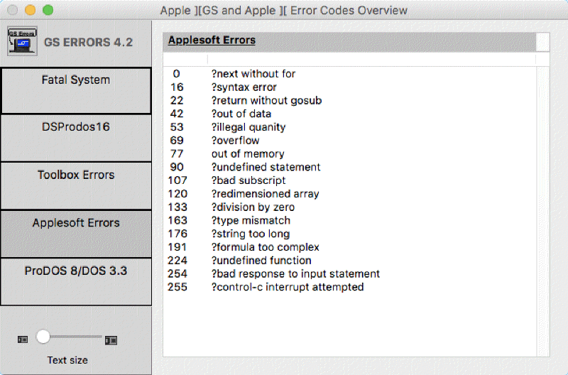 GS Errors X screenshot