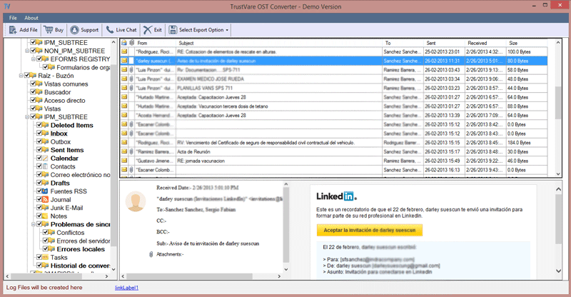 TrustVare OST Converter screenshot