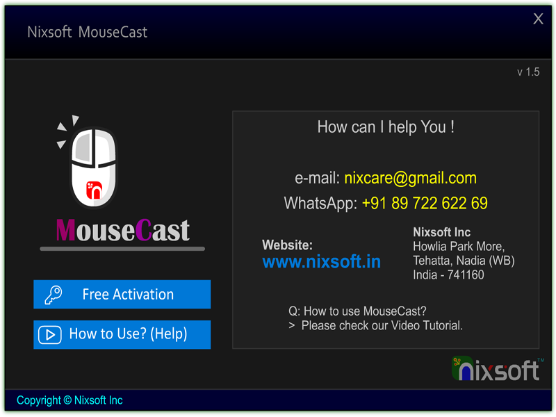 Nixsoft MouseCast screenshot