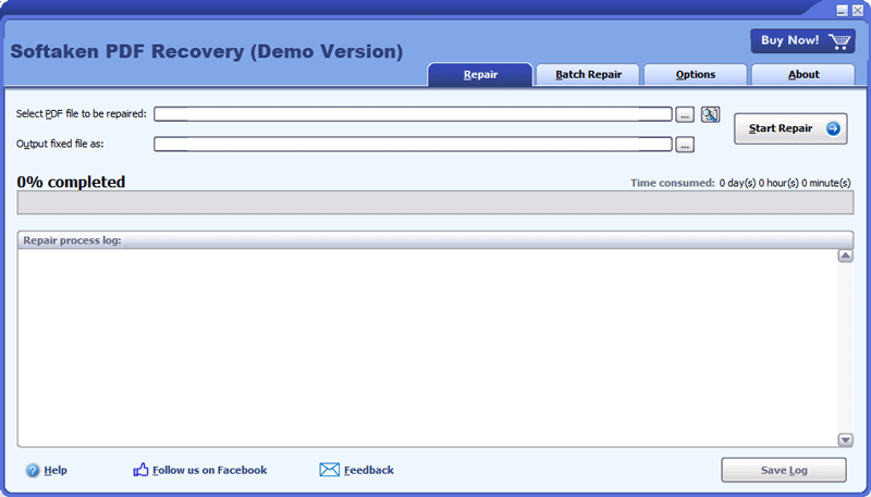 Softaken PDF Recovery screenshot