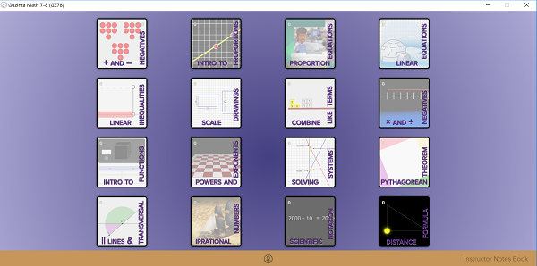 Guzinta Math 7 and 8 screenshot