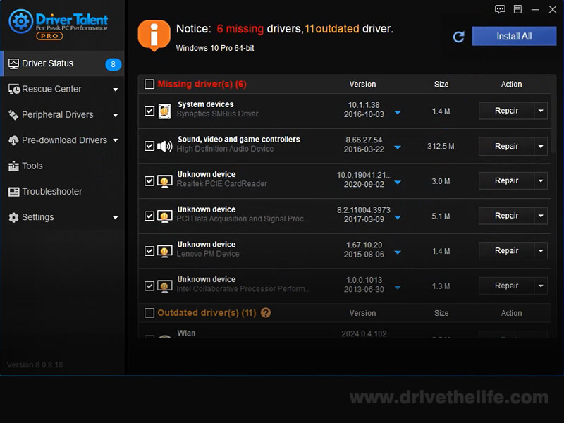 Driver Talent screenshot