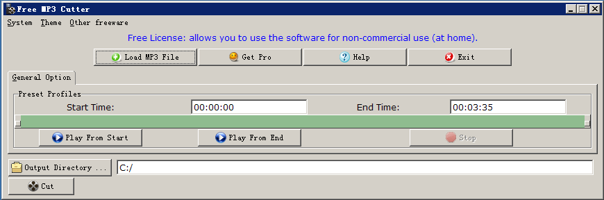 Free MP3 Cutter Express screenshot