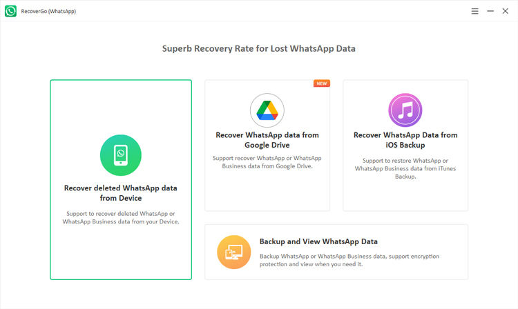 RecoverGo - WhatsApp Data Recovery screenshot