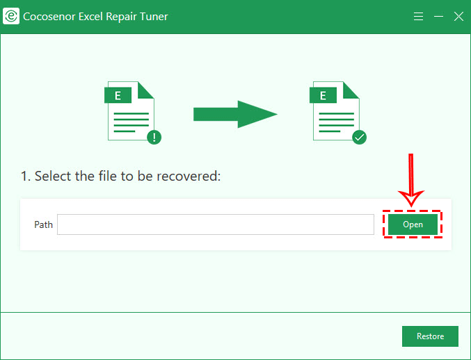 Cocosenor Excel Repair Tuner screenshot