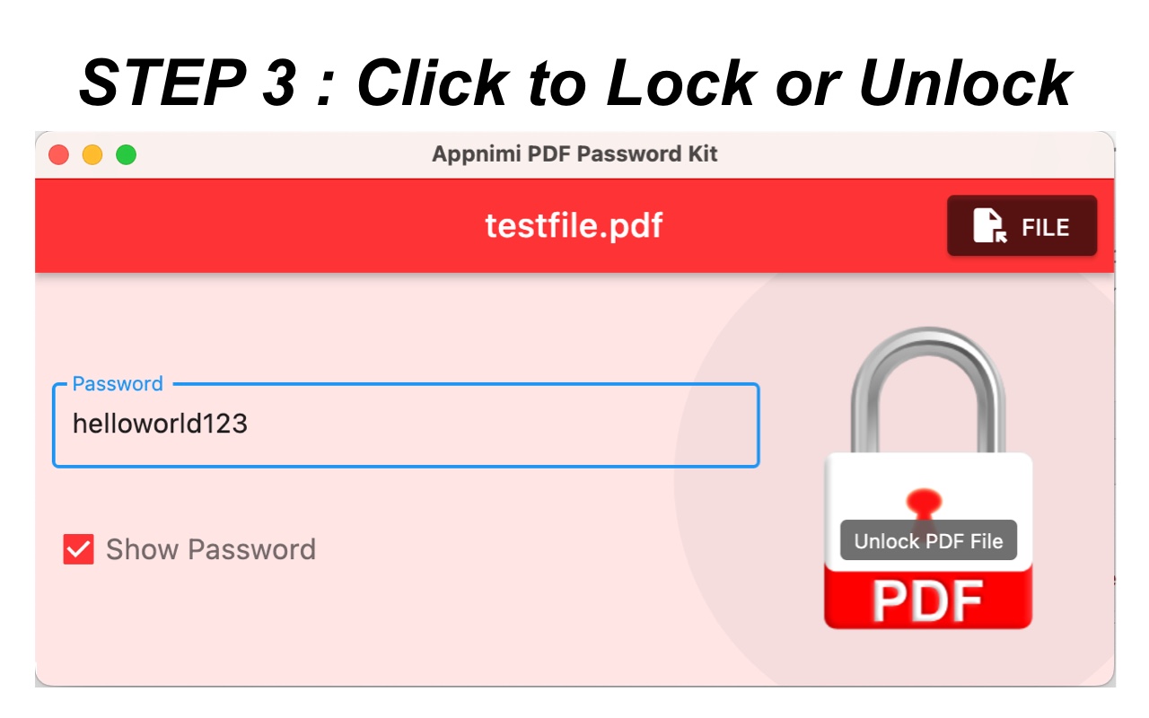 Appnimi PDF Password Kit for Mac screenshot