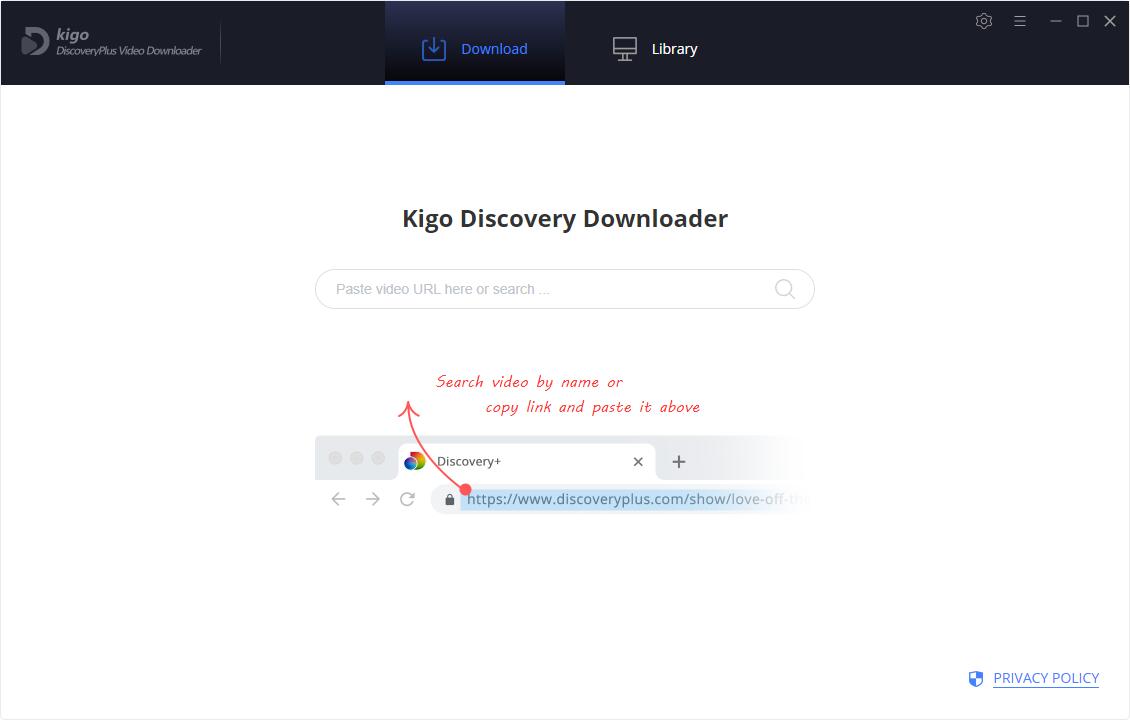 Kigo DiscoveryPlus Video Downloader screenshot
