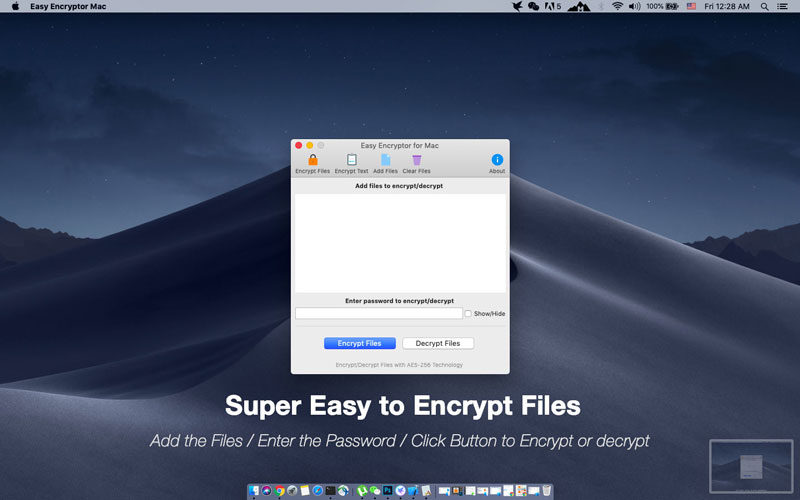 Easy File Encryptor for Mac screenshot