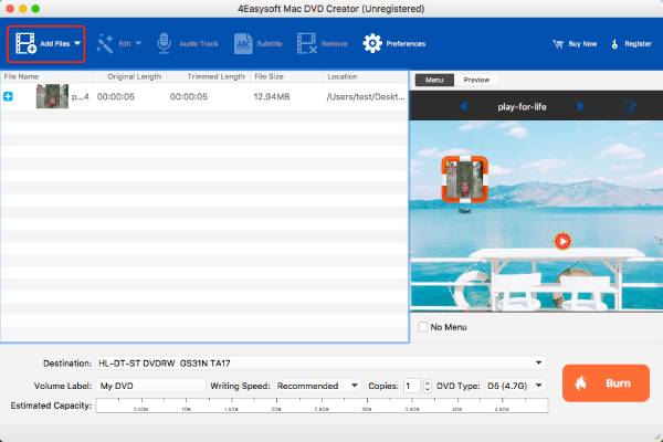 4Easysoft Mac DVD Creator screenshot