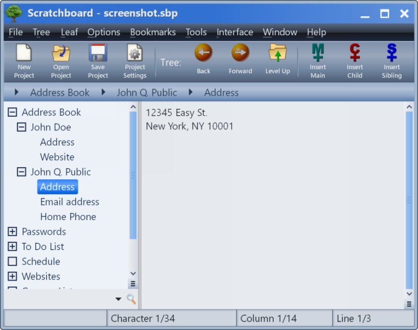 Scratchboard screenshot