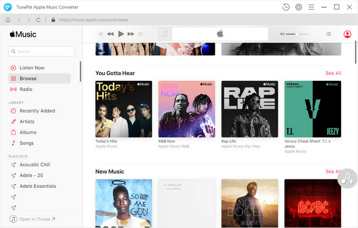 TunePat Apple Music Converter screenshot